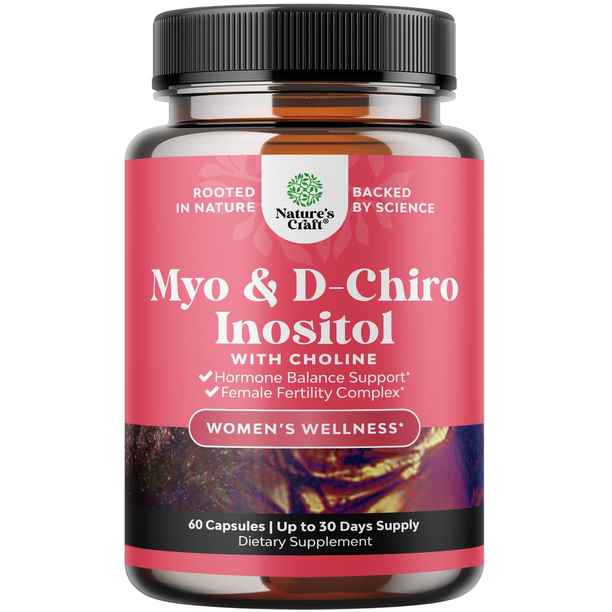Myo-Inositol & D-Chiro Inositol für Frauen – Hormonbalance, Fruchtbarkeit & Menstruationszyklus – 60 Kapseln