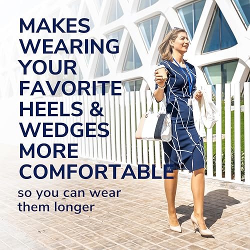 Dr. Scholl's Love Your Heels & Wedges 3/4 Einlegesohlen – Ganztägiger Komfort für High Heels, Stoßdämpfung, Fußgewölbestütze, unsichtbare Einlage, Größe 6-10, 1 Paar