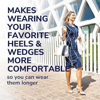 Dr. Scholl's Love Your Heels & Wedges 3/4 Einlegesohlen – Ganztägiger Komfort für High Heels, Stoßdämpfung, Fußgewölbestütze, unsichtbare Einlage, Größe 6-10, 1 Paar