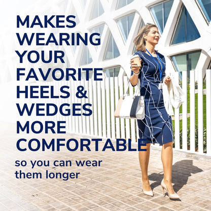 Dr. Scholl's Love Your Heels & Wedges 3/4 Einlegesohlen – Ganztägiger Komfort für High Heels, Stoßdämpfung, Fußgewölbestütze, unsichtbare Einlage, Größe 6-10, 1 Paar