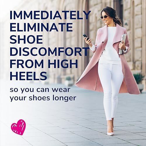 Dr. Scholl's Love Your Heels & Wedges 3/4 Einlegesohlen – Ganztägiger Komfort für High Heels, Stoßdämpfung, Fußgewölbestütze, unsichtbare Einlage, Größe 6-10, 1 Paar
