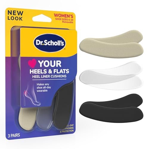 Dr. Scholl's® Love Your Heels & Flats Fersenpolster – Verhindert unangenehmes Reiben und Rutschen in Schuhen, 3 Paar