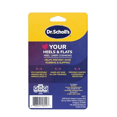Dr. Scholl's® Love Your Heels & Flats Fersenpolster – Verhindert unangenehmes Reiben und Rutschen in Schuhen, 3 Paar