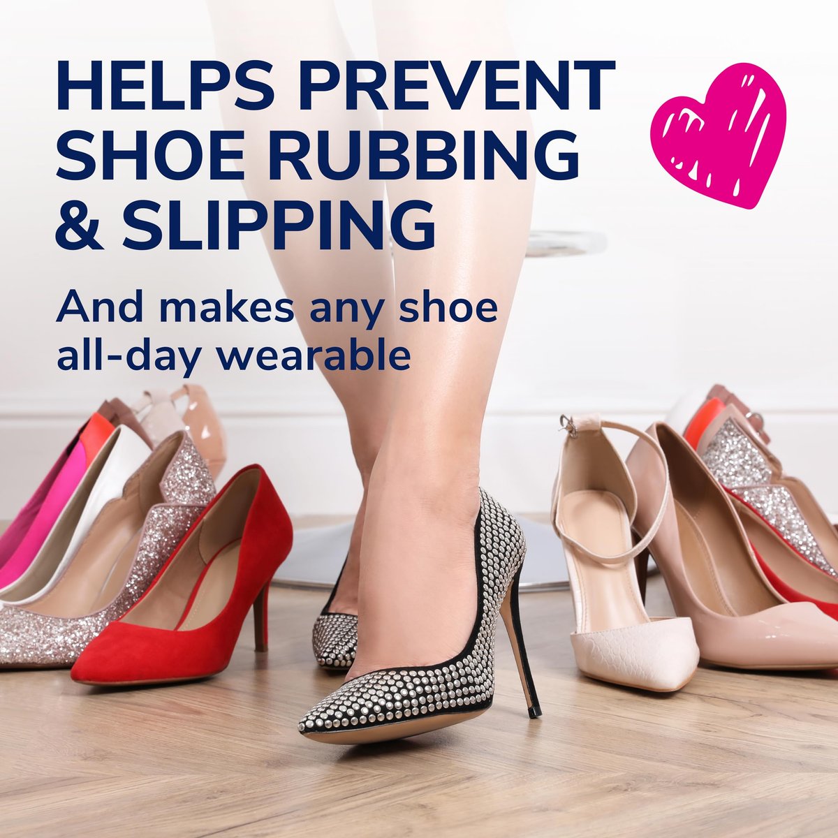 Dr. Scholl's® Love Your Heels & Flats Fersenpolster – Verhindert unangenehmes Reiben und Rutschen in Schuhen, 3 Paar