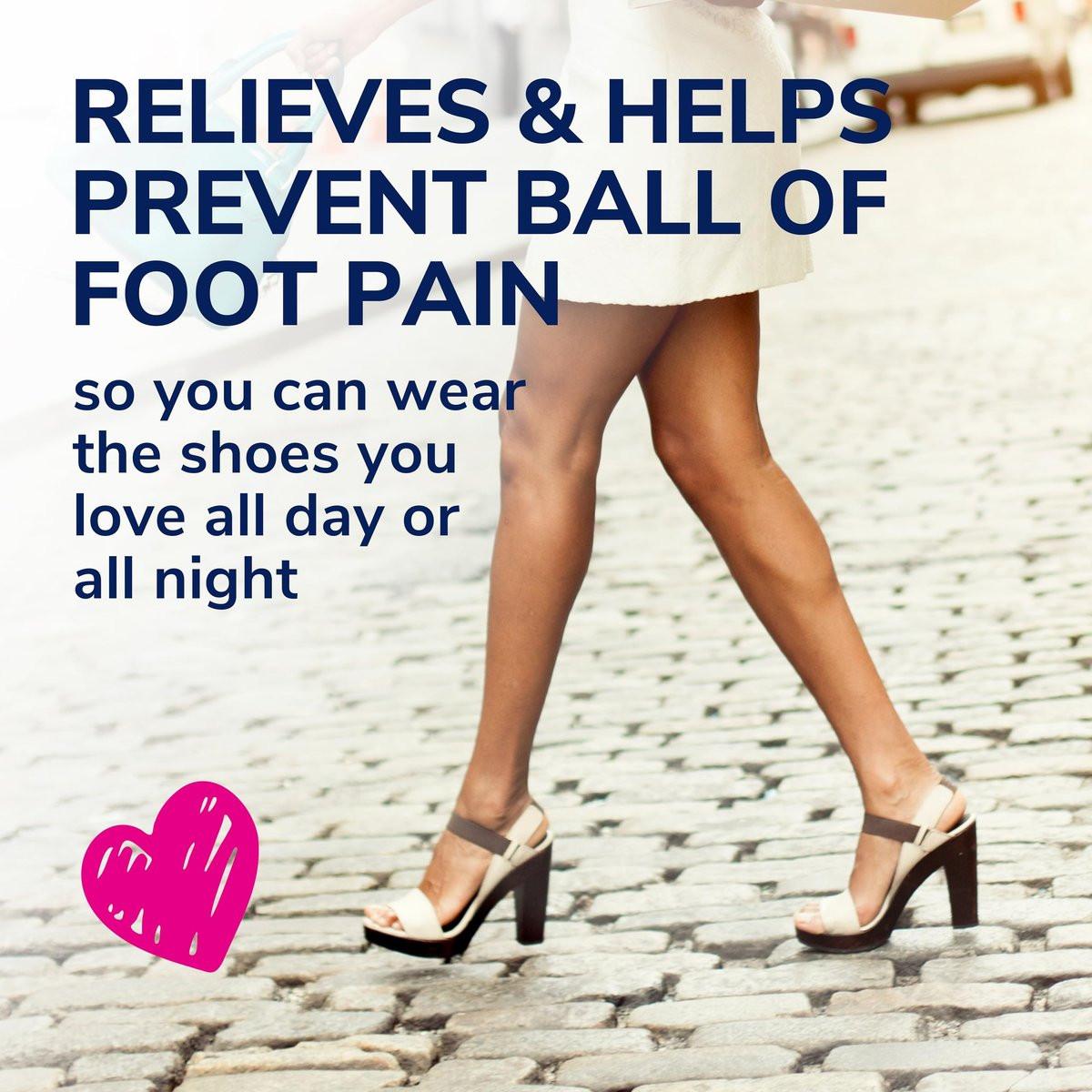 Dr. Scholl's Love Your Heels & Wedges Ball of Foot Cushions für Damen – 1 Paar, Metatarsal-Pads für hohe Absätze, den ganzen Tag Komfort, lindert und verhindert Schuhbeschwerden, verhindert Verrutschen