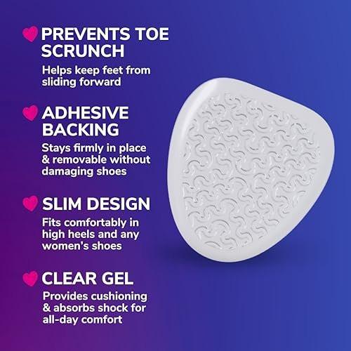 Dr. Scholl's Love Your Heels & Wedges Ball of Foot Cushions für Damen – 1 Paar, Metatarsal-Pads für hohe Absätze, den ganzen Tag Komfort, lindert und verhindert Schuhbeschwerden, verhindert Verrutschen