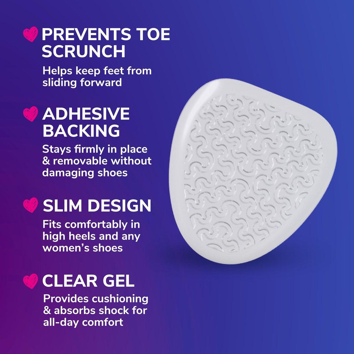 Dr. Scholl's Love Your Heels & Wedges Ball of Foot Cushions für Damen – 1 Paar, Metatarsal-Pads für hohe Absätze, den ganzen Tag Komfort, lindert und verhindert Schuhbeschwerden, verhindert Verrutschen