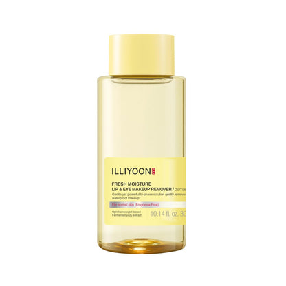 Illiyoon Fresh Moisture Lip- und Augen-Make-up-Entferner – Sanfter & wasserfester Make-up-Entferner, nicht fettend mit natürlich fermentiertem Yuzu-Extrakt, duft- und parabenfrei, 300 ml