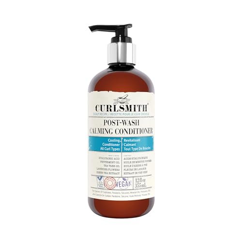 Curlsmith - Post-Wash Calming Conditioner - Vegan Kühlender Ausspül-Conditioner für jeden Haartyp, Kopfhautberuhigend (355 ml)