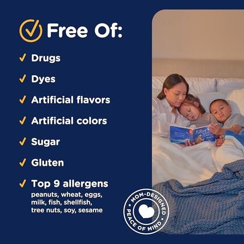 Mommy's Bliss Kids Sleep Liquid mit Melatonin & beruhigenden Kräutern | Melatonin für Kinder ab 3 Jahren | Traubengeschmack | Zuckerfrei | 118 ml (60 Portionen)