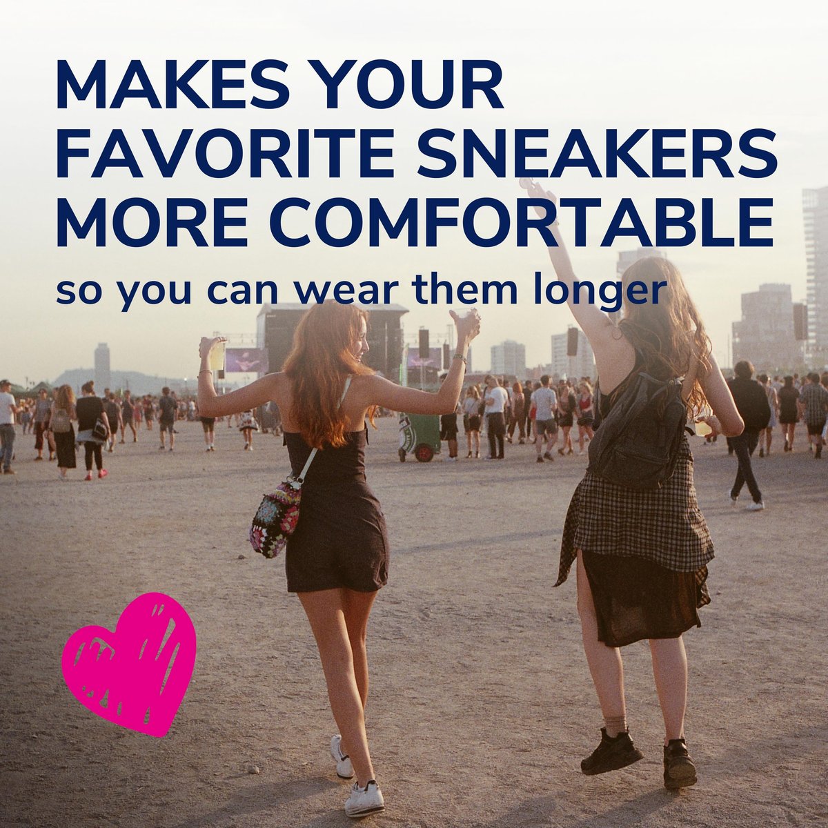 Dr. Scholl's® Love Your Sneakers Einlegesohlen für Sneaker – Volle Länge, dämpfender Komfort und Fußgewölbestütze für Slip-on und High Top Sneaker, Damen Größe 6-10, 1 Paar