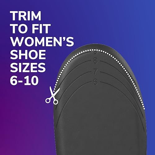 Dr. Scholl's® Love Your Sneakers Einlegesohlen für Sneaker – Volle Länge, dämpfender Komfort und Fußgewölbestütze für Slip-on und High Top Sneaker, Damen Größe 6-10, 1 Paar