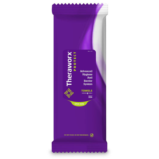 Theraworx Protect Advanced Hygiene and Barrier System Towels – 8 Tücher (1 Pack)