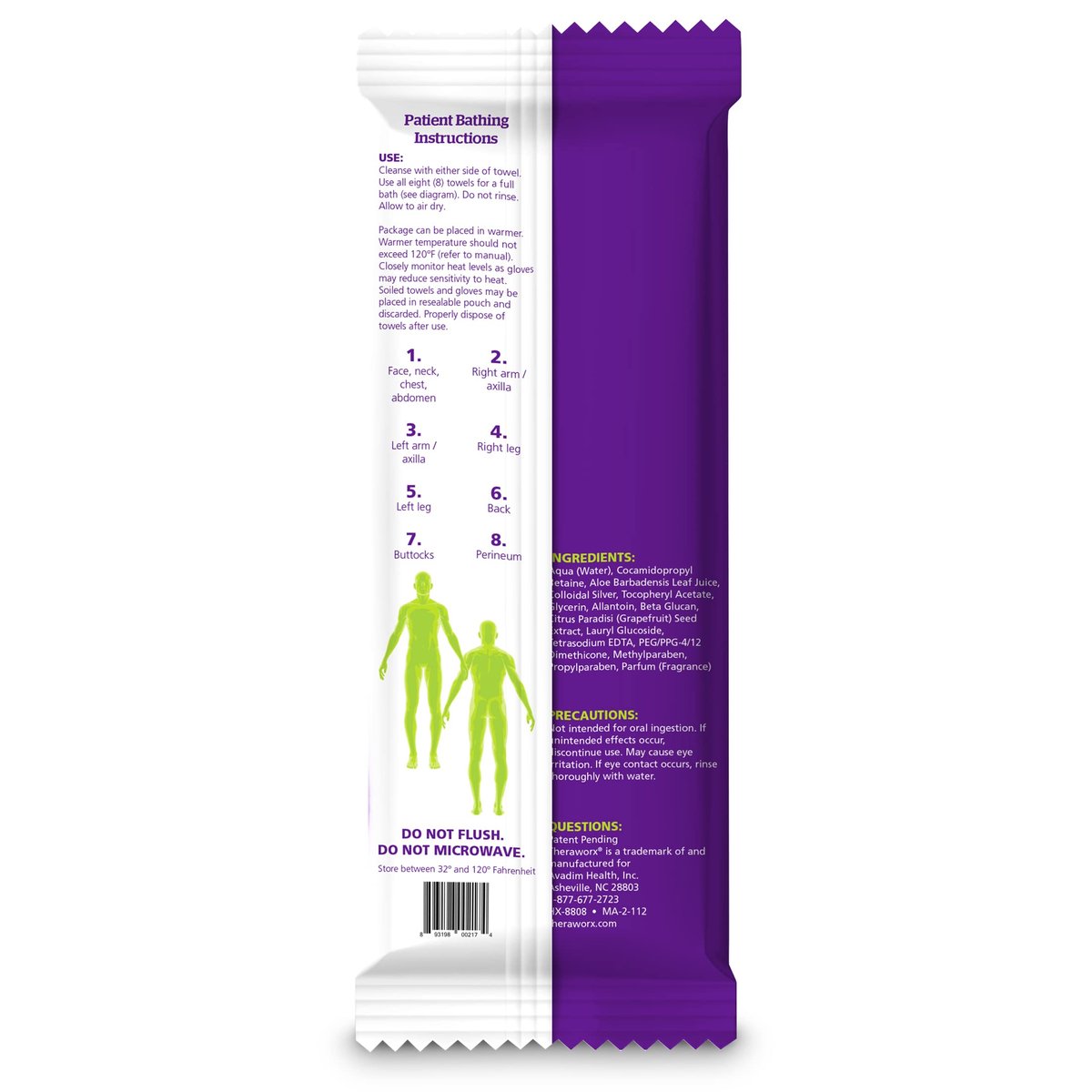 Theraworx Protect Advanced Hygiene and Barrier System Towels – 8 Tücher (1 Pack)