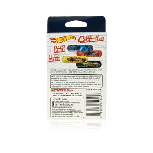 Hot Wheels Pflaster (20 Stück) – Bunte Wundversorgung für Kinder