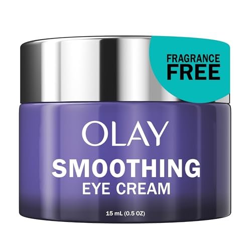 Olay Retinol 24 Night Smoothing Eye Cream – Feuchtigkeitsspendende Augencreme mit Vitamin B3 und Retinol-Komplex gegen feine Linien und Fältchen, 0,5 Fl Oz