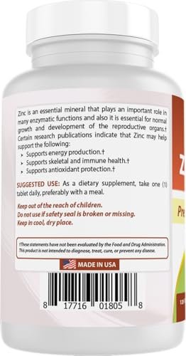 Best Naturals Zink 30 mg – Zinkcitrat für Immunsystem & Abwehrkräfte – 240 Tabletten