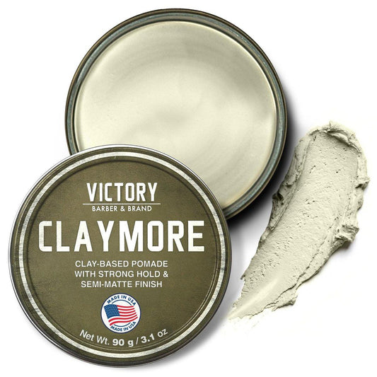 Victory Barber & Brand Haar Tonikum für Herren – Starker Halt, Matte Finish, Texturierender Styling-Clay, 3,1 Unzen, Hergestellt in den USA