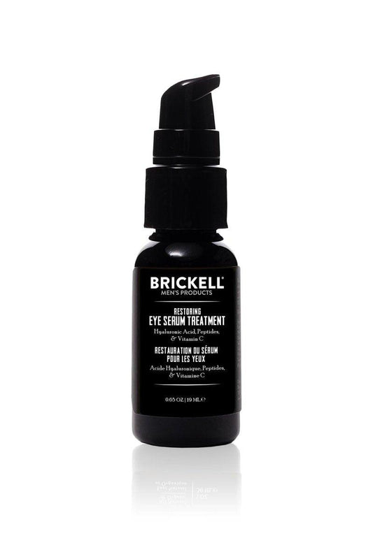 Brickell Männer Augencreme gegen dunkle Ringe – Natürliches und biologisches Augen-Gel zur Straffung von Männerfalten, Reduzierung von Tränensäcken und Förderung jugendlicher Haut, 0,65 Unzen, unparfümiert