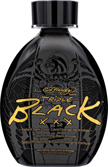 Ed Hardy BLACK XXX Instant Dark Color Selbstbräunungslotion, 13,5 oz
