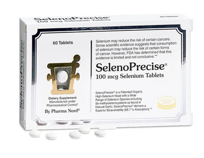 Pharma Nord SelenoPrecise Selen 100 mcg – Unterstützung für Schilddrüse, Immunsystem & Antioxidantien, garantierte hohe Absorption, Nicht-GVO, glutenfrei, 60 Tabletten