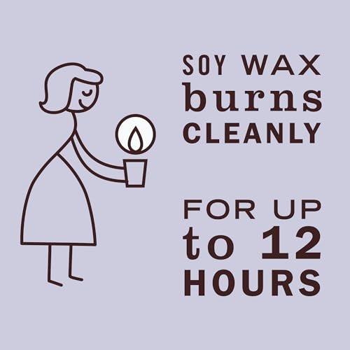 MRS. MEYER'S CLEAN DAY Soja-Tin-Kerze – Lavendel, 12 Stunden Brenndauer, 2,9 Unzen