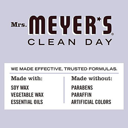 MRS. MEYER'S CLEAN DAY Soja-Tin-Kerze – Lavendel, 12 Stunden Brenndauer, 2,9 Unzen