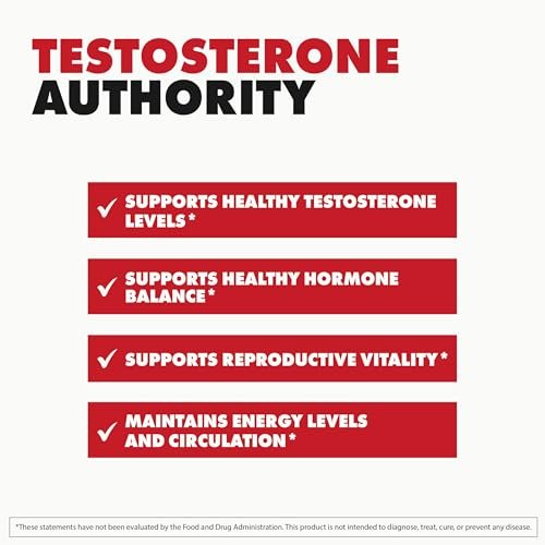 ONL Red Wolf Testosteron-Booster für Männer – Ultimative männliche Stärkung und Fruchtbarkeitsergänzung für Vitalität, Muskelwachstum und Energie mit Tongkat Ali, Bockshornklee, Maca – 1-Monatsvorrat