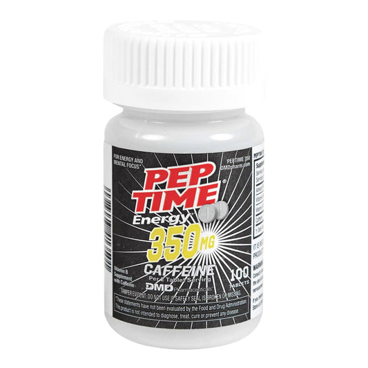 PEPTIME Energy Tabletten – Vitamin B6 & B12 mit 350 mg Koffein pro Portion, 100 Stück – Für körperliche Leistungsfähigkeit und Konzentration