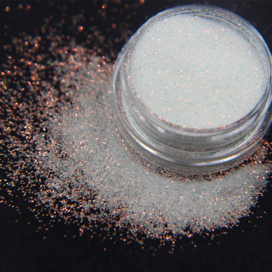 10g 0,2 mm Weißer Regenbogen-Nagelglitter Holografischer Glitzer Zuckerpulver-Effekt Nagelpigmentpulver Nagelkunst-Dekorationen