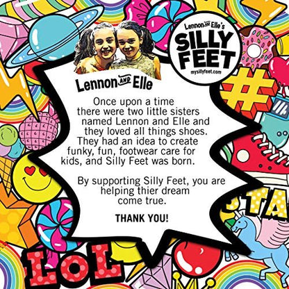 Silly Feet Kinder-Schuhsohlen mit Bubblegum-Duft – Weiche Schaumstoff-Einlegesohlen für Kleinkinder und Kinder, 2 Paar, zuschneidbar, bequem für Sneaker und Alltagsschuhe