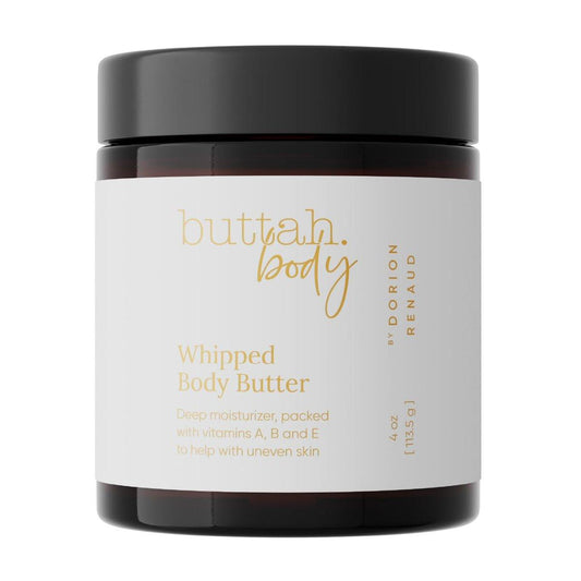 Buttah Skin by Dorion Renaud Whipped Body Butter 4oz – 100% natürliche & biologische Sheabutter für melaninreiche Haut