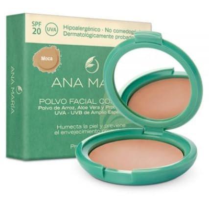 Ana Maria Make-up Puder - Kompaktpuder mit Aloe Vera & SPF 20 - 0,5 oz (14 g) - Farbton Mocca (25)