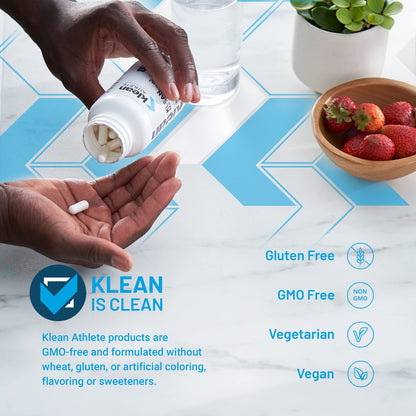 Klean ATHLETE Klean Magnesium – 90 Kapseln zur Unterstützung von Energieproduktion, Muskelkontraktion und Erholung* | NSF-zertifiziert für Sport