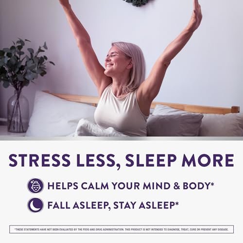 ZzzQuil PURE Zzzs De-Stress Melatonin Gummies 2mg – Einschlafhilfe für Erwachsene mit Ashwagandha gegen Stress, 60 Gummis