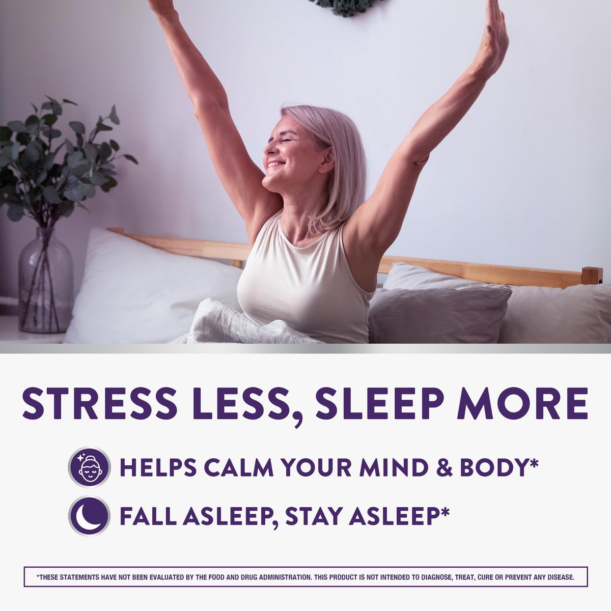 ZzzQuil PURE Zzzs De-Stress Melatonin Gummies 2mg – Einschlafhilfe für Erwachsene mit Ashwagandha gegen Stress, 60 Gummis