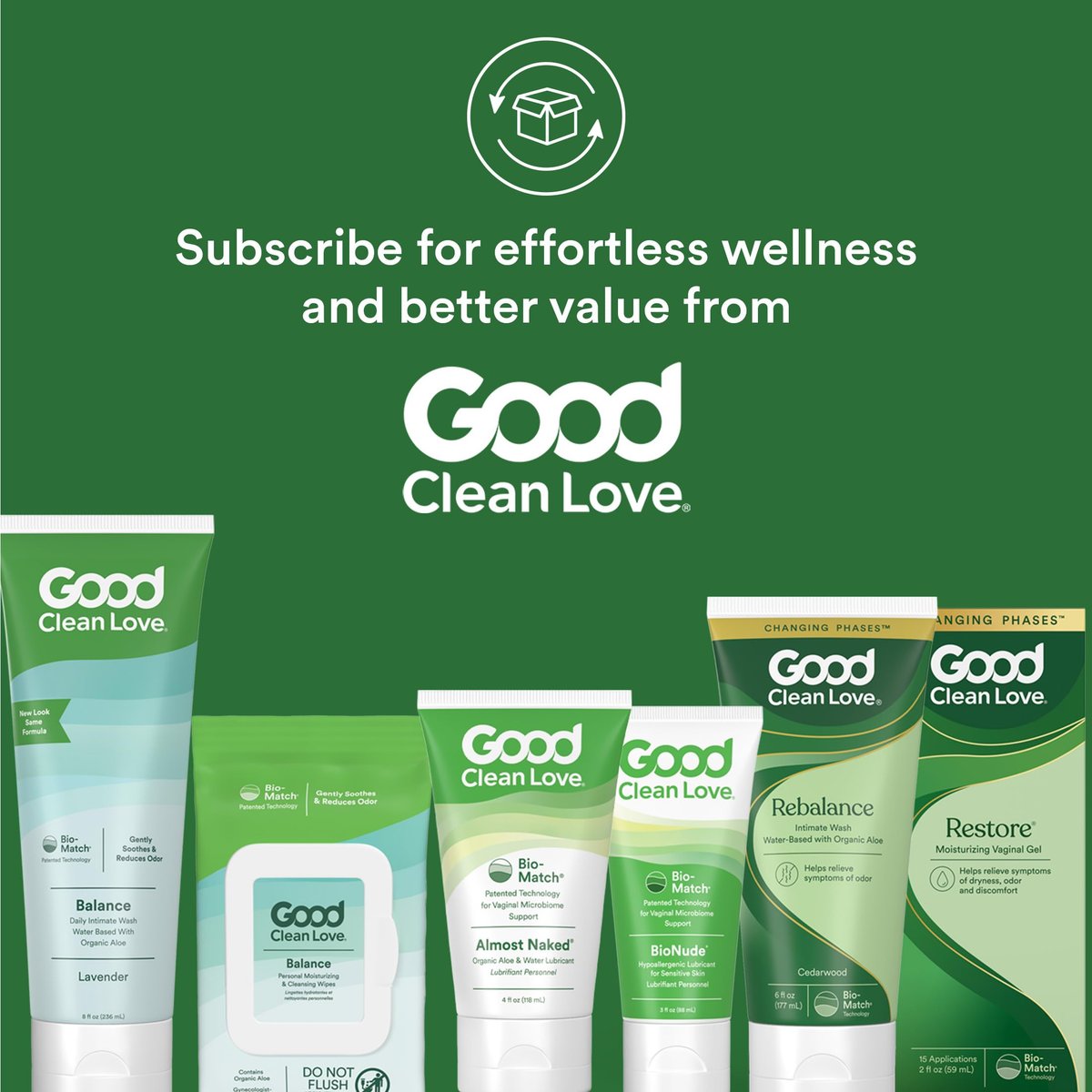 Good Clean Love Balance pH-ausgeglichene Damen-Feuchttücher – Unterstützt die vaginale Gesundheit auf natürliche Weise und reduziert Gerüche – Nicht reizende, feuchtigkeitsspendende & reinigende Hygieneartikel mit Bio-Aloe (24 Stück)