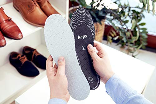 6 Paar Anti-Geruch Schuhsohlen Set mit geruchsabsorbierender Aktivkohle | Schuh Einlagen | Kaps Odour Stop | Zuschneidbar