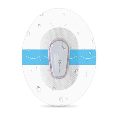 60er-Pack G6 Klebepflaster, wasserdichte transparente Überpflaster für G6, 10 Tage Halt, einfache Anwendung mit einer Hand