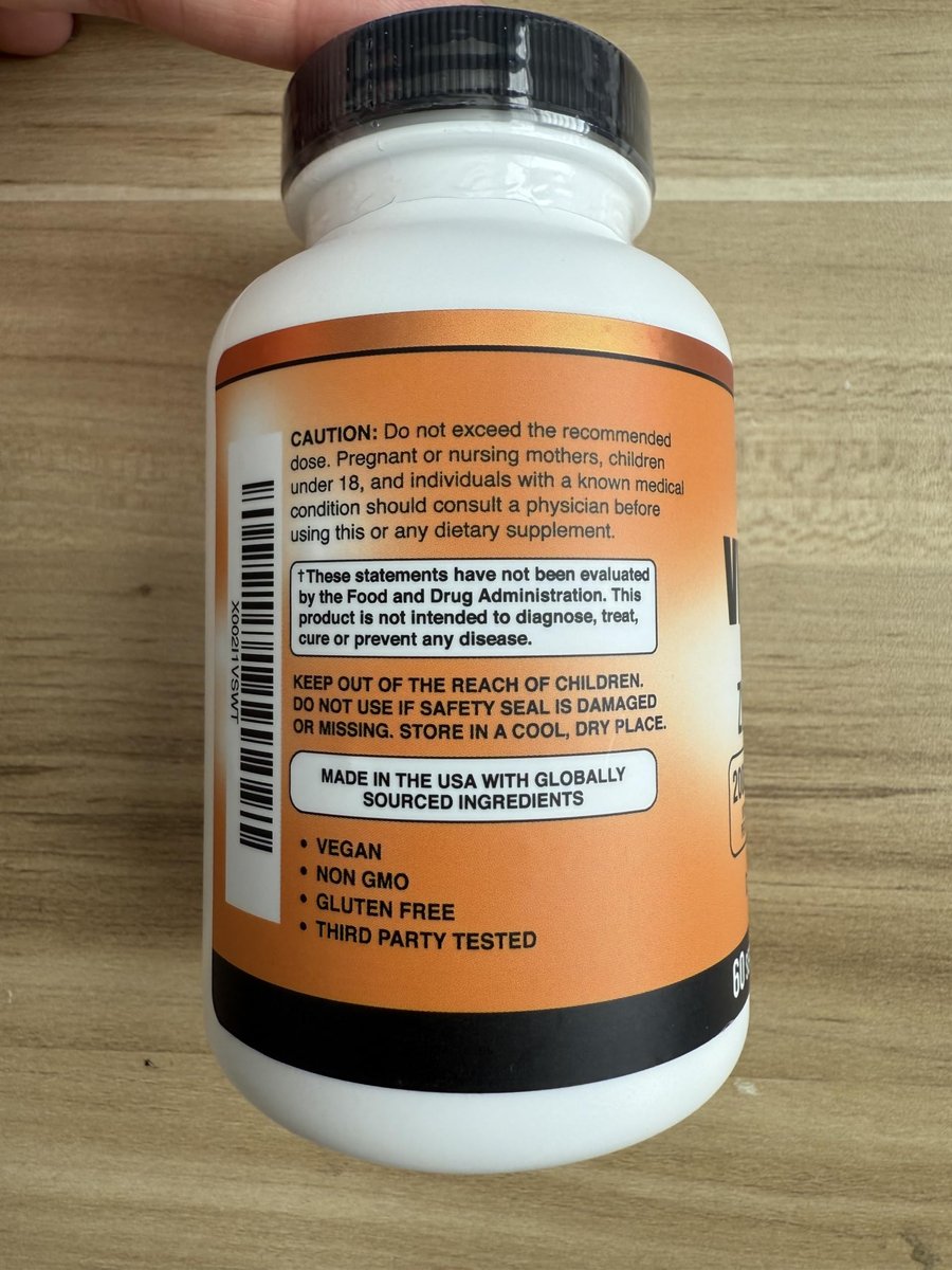 American Standard Supplements Vitamin C 2000 mg, Zink 40 mg und Hagebutte 50 mg pro Portion – Vegan, Glutenfrei, Nicht-GVO (120 Kapseln)
