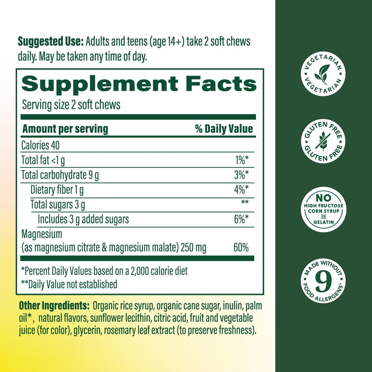 MegaFood Relax + Calm Magnesium Complex – 30 Soft Chews (15 Portionen) mit Magnesiumcitrat & -malat für Herzgesundheit & Muskelentspannung – Arztformuliert – Vegetarisch – Traubengeschmack