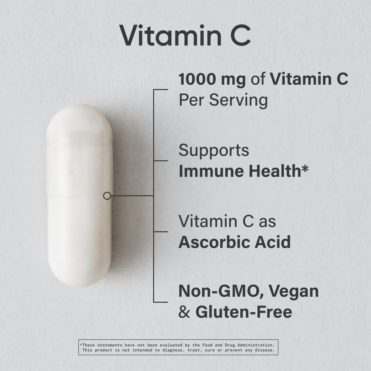 Sports Research Hochdosiertes Vitamin C Supplement – Vegane Kapseln für Antioxidantien-Aktivität & Immununterstützung – Non-GMO verifiziert & glutenfrei – Ascorbinsäure Vitamin C 1000mg, 240 Stück