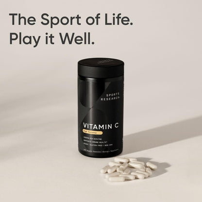 Sports Research Hochdosiertes Vitamin C Supplement – Vegane Kapseln für Antioxidantien-Aktivität & Immununterstützung – Non-GMO verifiziert & glutenfrei – Ascorbinsäure Vitamin C 1000mg, 240 Stück