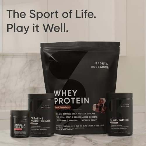 Sports Research Krillöl Kapseln mit EPA & DHA Omega-3, Phospholipiden & Astaxanthin aus antarktischem Krill – Höchste Konzentration an Krillöl für Männer & Frauen – 1000 mg, 30 Softgel-Kapseln