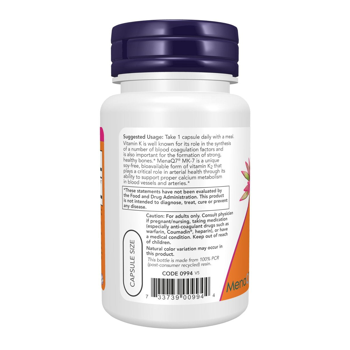 NOW Foods Vitamin K2 (MK-7) 300 mcg, Extra Strength – 60 Veg-Kapseln, Unterstützt die Knochengesundheit