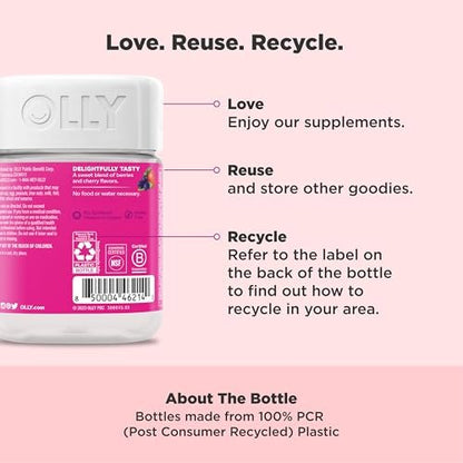 OLLY Active Immunity Gummy – Immununterstützung mit Holunder, Zink & Vitamin C, Beerengeschmack, 45 Stück (15 Tage Vorrat)