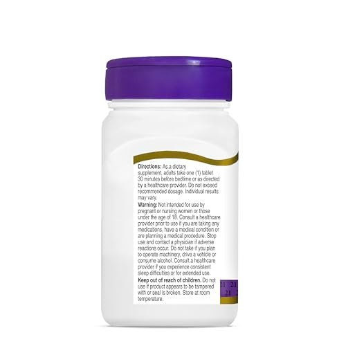 SMART MONKEY TECHNOLOGIES 21st Century Melatonin 10 mg Zeitfreisetzung, 120 Tabletten | Nicht gewohnheitsbildendes Schlafmittel für Erwachsene | Jetlag & Schichtarbeit | Fördert erholsamen Schlaf | Glutenfrei & ohne Gentechnik
