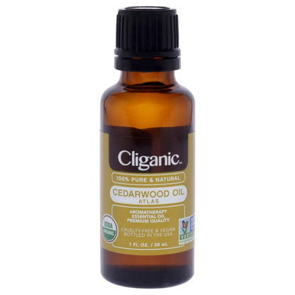 Cliganic Bio Zedernholz ätherisches Öl – 100% reines, natürliches, unverdünntes Öl für Aromatherapie-Diffuser | Non-GMO verifiziert
