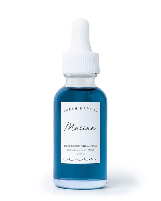 MARINA Biome Brightening Serum Ampulle – 12 botanische Wirkstoffe gegen Rötungen, ungleichmäßigen Teint & Hyperpigmentierung, für alle Hauttypen, 30 ml