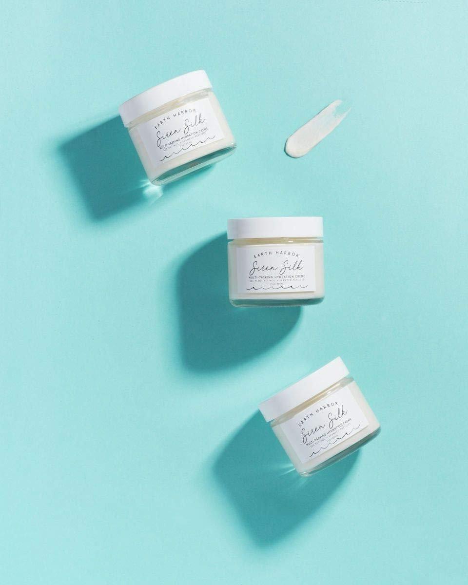 Earth Harbor SIREN SILK Multi-Tasking Hydration Creme – Nachtcreme mit 20 botanischen Wirkstoffen, vegan & tierversuchsfrei, Meer-Retinol-Alternative für intensive Feuchtigkeit, feine Linien & Falten, 59 ml
